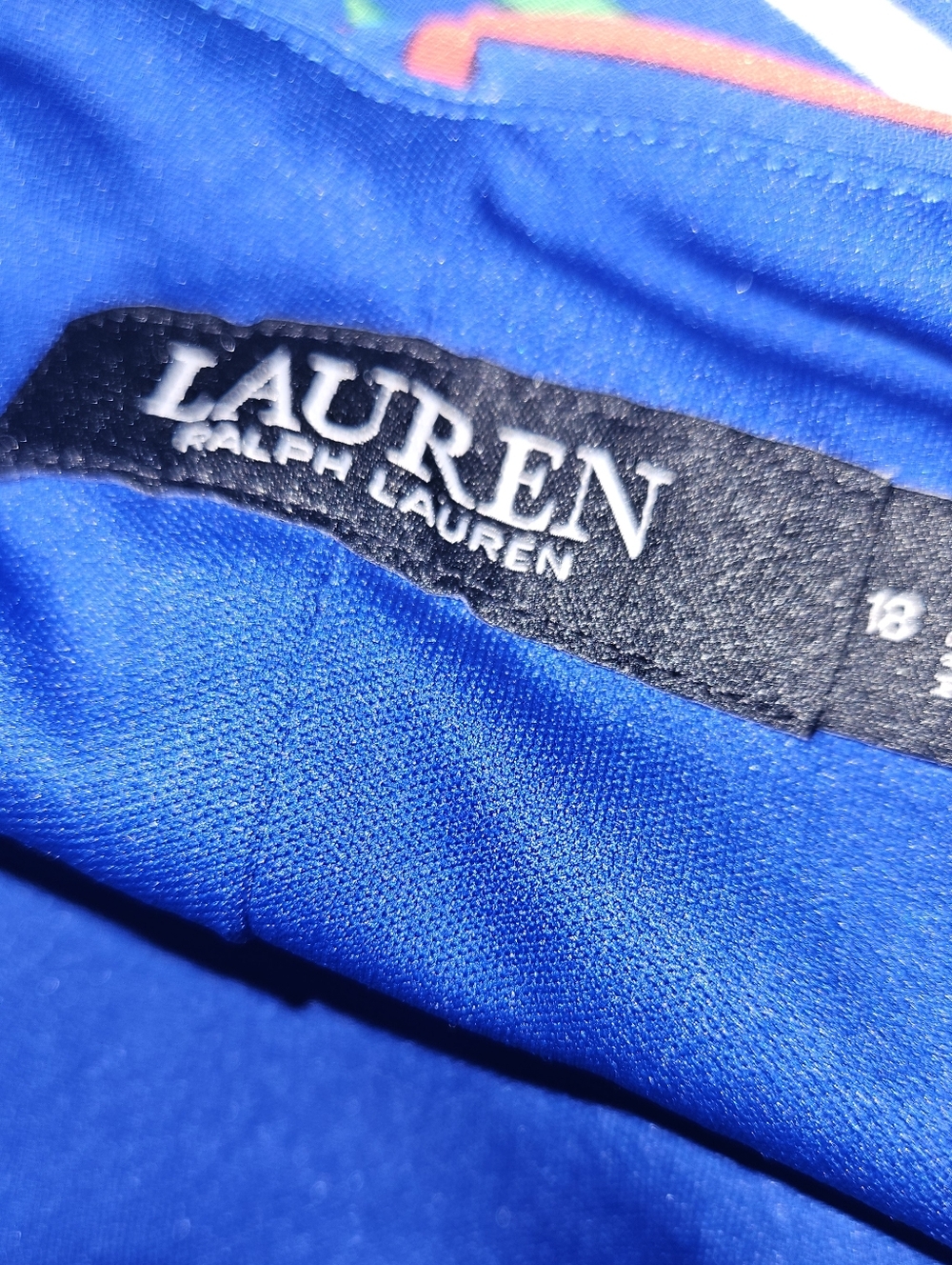 Lauren Ralph Lauren Multicolor Chevron Stripe Maxi Dress Costal Black Label - Picture 7 of 7
